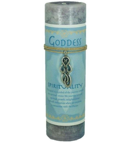 Goddess Spirit Spell Candle with Amulet Pendant