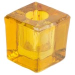 Yellow Glass Mini Candle Holder