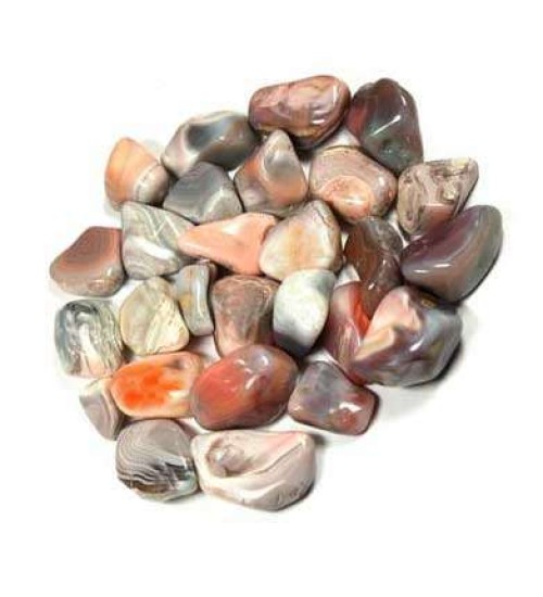Botswana Agate Tumbled Stones - 1 Pound Pack