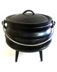 Cast Iron Potjie Cauldron - 2.25 Gallon ,Size 4