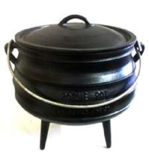 Cast Iron Potjie Cauldron - 14.75 Gallon, Size 20