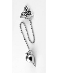 Celtic Teardrop Stainless Steel Pendulum