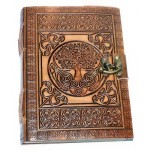 Mystic Tree Leather Blank 7 Inch Journal with Latch