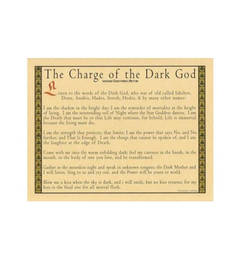 Charge of the Dark God Parchment Poster