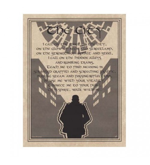 City Prayer Parchment Poster