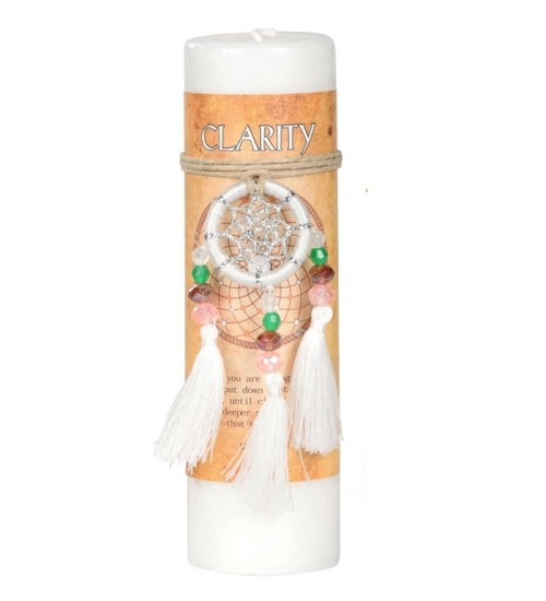 Clarity Dreamcatcher Pillar Candle