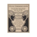 Clear Communication Prayer Parchment Poster