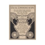 Clear Communication Prayer Parchment Poster