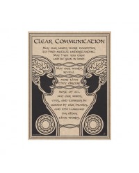 Clear Communication Prayer Parchment Poster