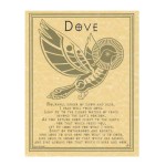 Dove Prayer for Peace Parchment Poster