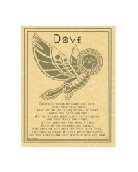 Dove Prayer for Peace Parchment Poster