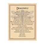 Dragonfly Prayer for Transformation Parchment Poster