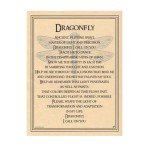 Dragonfly Prayer for Transformation Parchment Poster