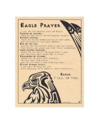 Eagle Prayer for Strength Parchment Poster