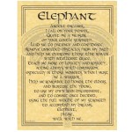 Elephant Animal Spirit Parchment Poster