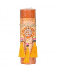 Energy Dreamcatcher Pillar Candle