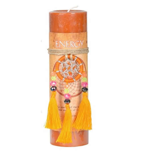 Energy Dreamcatcher Pillar Candle