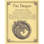 Fire Dragon Parchment Poster