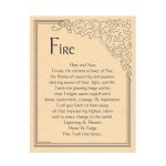 Element of Fire Parchment Poster