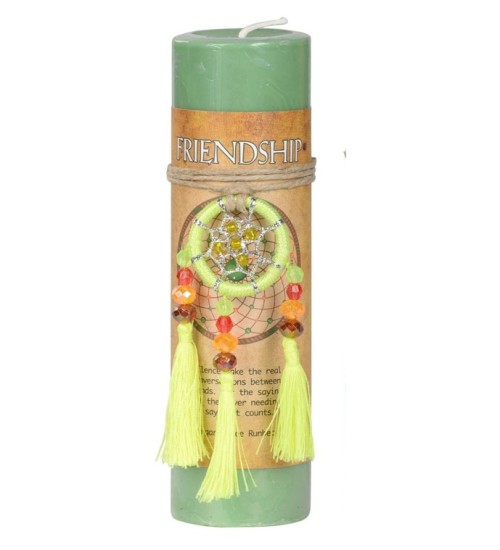 Friendship Dreamcatcher Pillar Candle