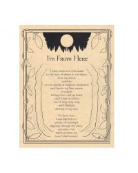 I Am From Here Parchment Poster