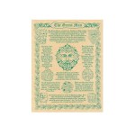 Green Man Forest God Parchment Poster