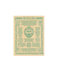 Green Man Forest God Parchment Poster