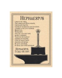 Hephaestus God Parchment Poster