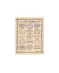 Hex Signs Reference Parchment Poster