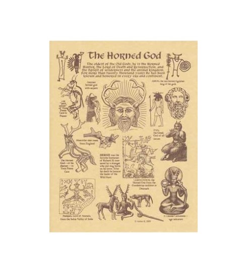 Horned God Parchment Poster