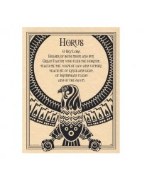 Horus Egyptian God Parchment Poster