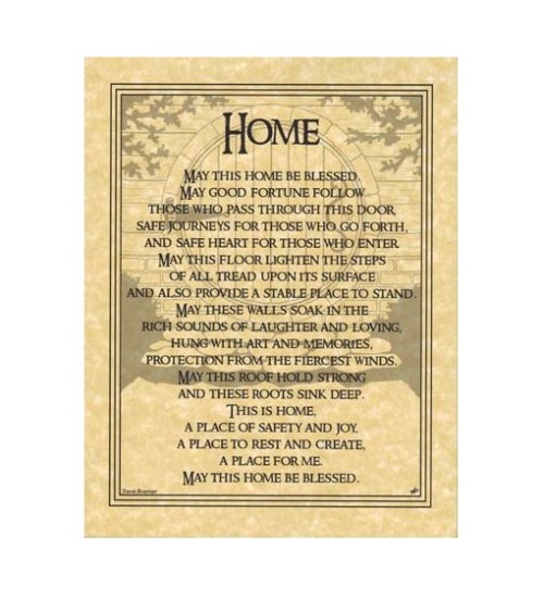 Home Blessing Parchment Poster