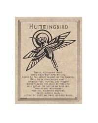 Hummingbird Animal Spirit Parchment Poster