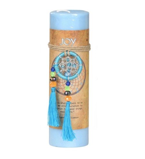 Joy Dreamcatcher Pillar Candle