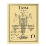 Libra Zodiac Parchment Poster