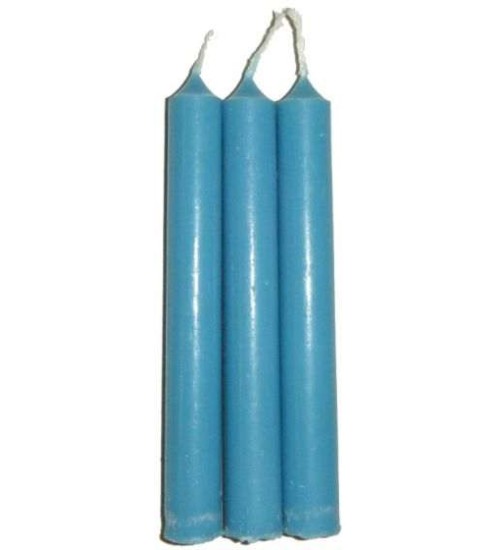 Light Blue Mini Taper Spell Candles