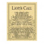 Lions Call Animal Spirit Parchment Poster