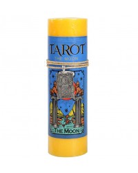 The Moon Tarot Card Candle with Pendant for Truth