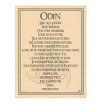 Odin Norse God Parchment Poster