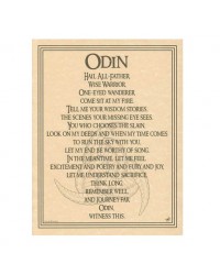 Odin Norse God Parchment Poster