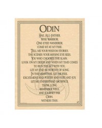 Odin Norse God Parchment Poster