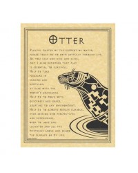 Otter Prayer for Strength Parchment Poster