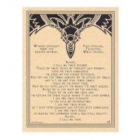 Raven Prayer Parchment Poster