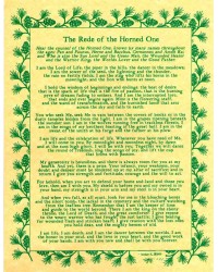 Rede of the Horned One Parchment Poster