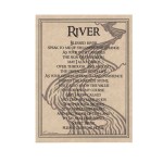River Blessing Prayer Parchment Poster
