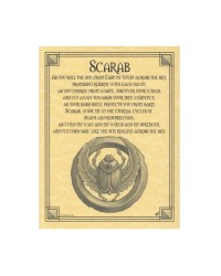 Scarab Egyptian Prayer Parchment Poster