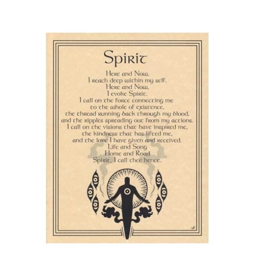 Element of Spirit Parchment Poster