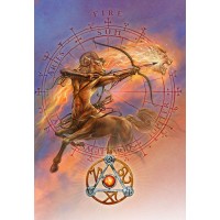 Elemental Fire Talisman and Greeting Card