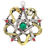 Sulis Minerva Serpent Pentagram Necklace