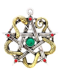 Sulis Minerva Serpent Pentagram Necklace